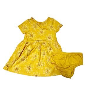 Cat & Jack Floral Print Dress and Bloomers Size 18m
